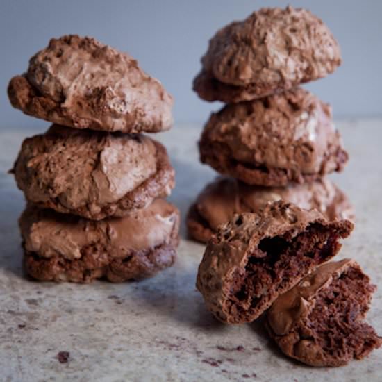 Cherry-Chocolate Meringue Cookies - Recipe photo by bakepedia