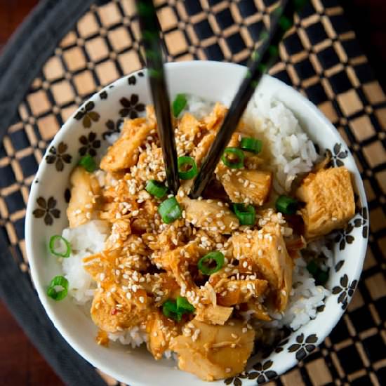 Slow Cooker Sesame Chicken - Recipe photo by dinnersdishesanddesserts