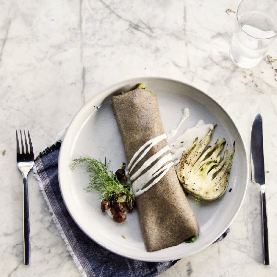 Fennel Buckwheat Crepes - Recipe photo by chickiephi