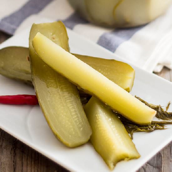 Home Made Fermented Pickles - Recipe photo by The Healthy Foodie