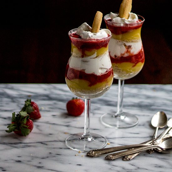 Strawberry Shortcake Parfait - Recipe photo by Trinidad Pena