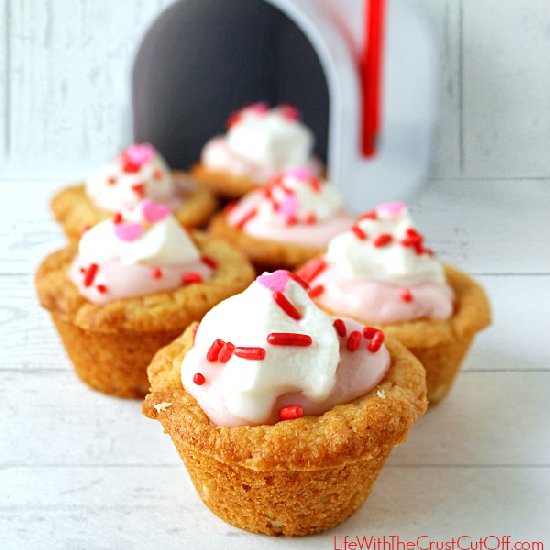 Strawberry Cream Cheese Cookie Cups - Recipe photo by Lifewiththecrustcutoff