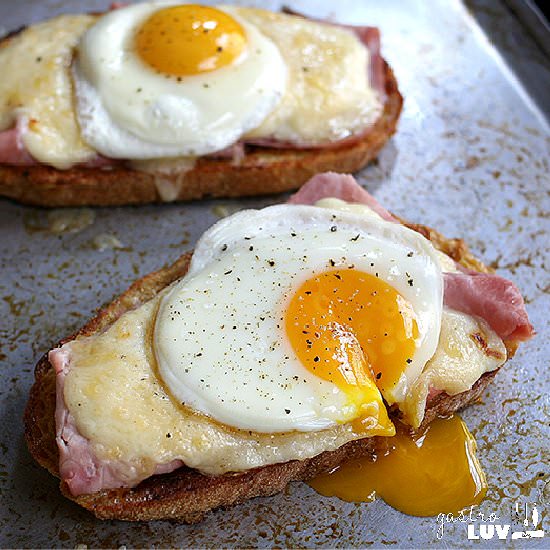 Open Face Croque Madame - Recipe photo by gastroluv