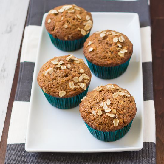 Moist and Healthy Carrot Muffins - Recipe photo by littlespicejar