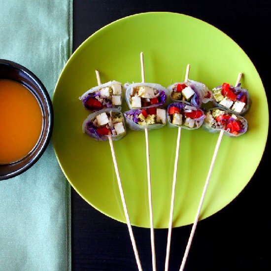 Vegetarian Rolls with Apricot Sauce - Recipe photo by healingtomato
