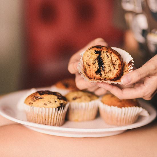 Chocolate Banana Vanilla Muffins - Recipe photo by fannsaw