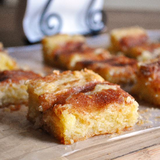 Gooey Cinnamon Squares - Recipe photo by Little B Cooks