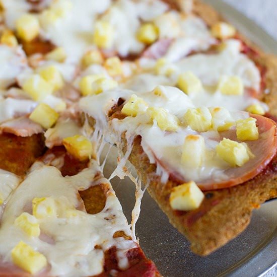 Sweet Potato Crust Hawaiian Pizza - Recipe photo by taste and tell