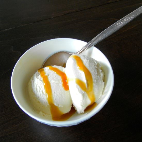 Salted Caramel Ice Cream - Recipe photo by thebatterthickens