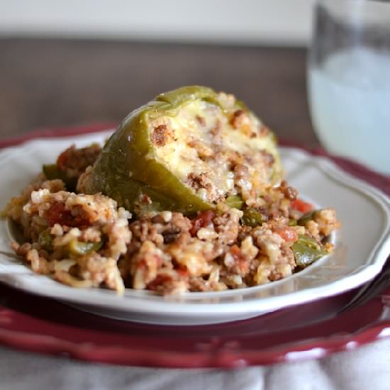 Stuffed Green Peppers - Recipe photo by Poofy Cheeks