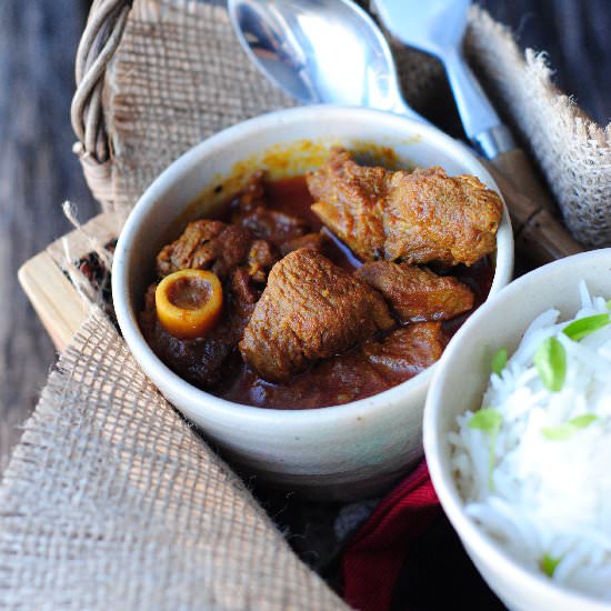Lamb Curry with Kahmiri Chilies - Recipe photo by Soma