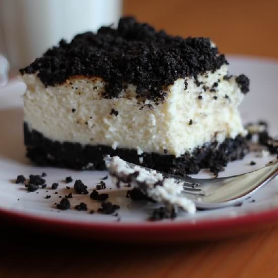 Quadruple Stuffed Oreo Cheesecake - Recipe photo by catcookies