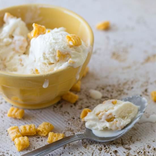 Cap'n Crunch Cereal Ice Cream - Recipe photo by siftandwhisk