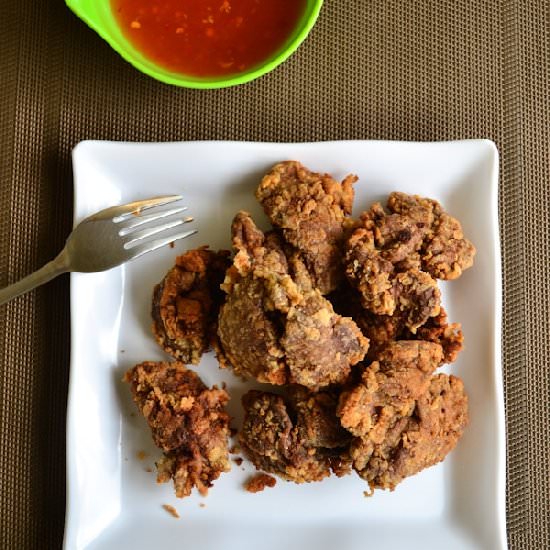 Crispy Fried Chicken Liver - Recipe photo by onechoppingboard