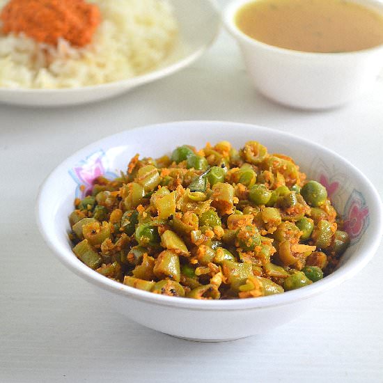 Bean Pea Curry - Recipe photo by Chitras food book