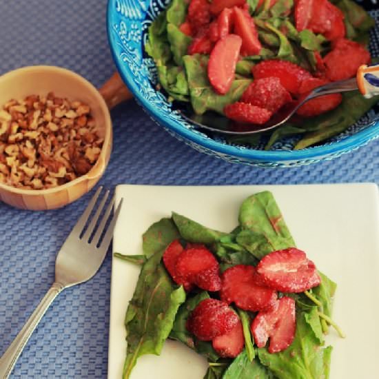 Strawberry & Spinach Salad - Recipe photo by TarikaSingh