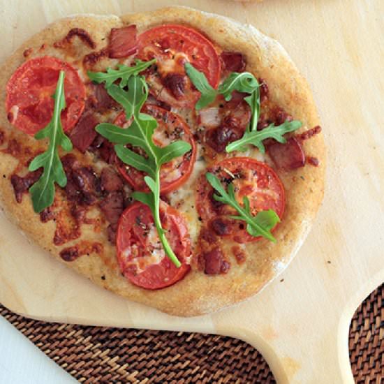 Fit California BLT Pizza - Recipe photo by capefearnutrition