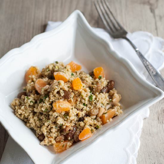 Bulgur Wheat Salad with Mandarin - Recipe photo by The Foodie Corner
