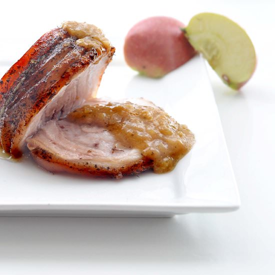 Slow Roast Crispy Pork Belly - Recipe photo by Tony Rose