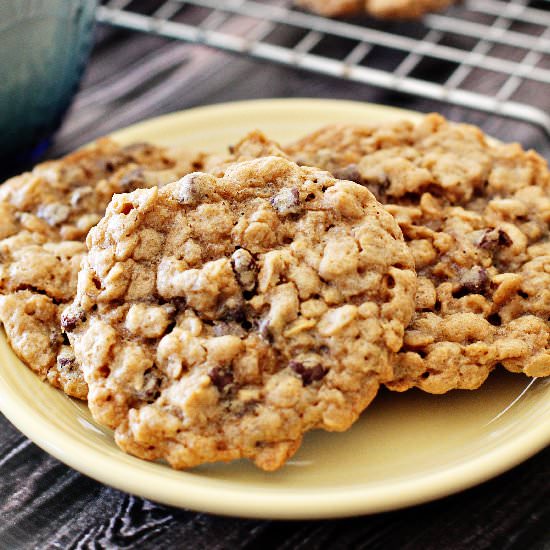 Chocolate Oatmeal Chip Cookies - Recipe photo by Jessica Weible