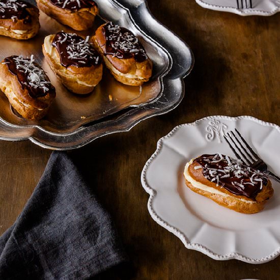 Lamington Eclairs - Recipe photo by deliciouseveryday