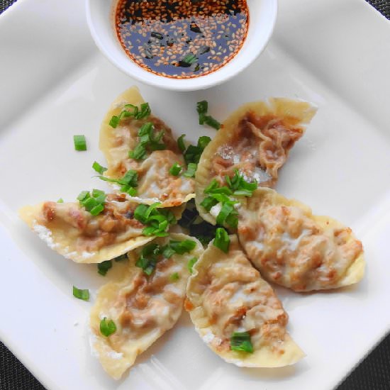 Steamed chicken dumplings - Recipe photo by WhenIAte
