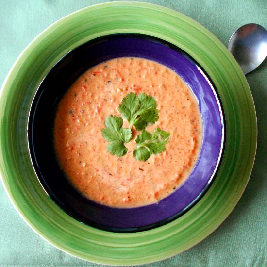Creamy Vegetable Soup - Recipe photo by healingtomato