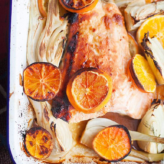Orange Miso Glazed Wild Salmon - Recipe photo by lazysundaycooking