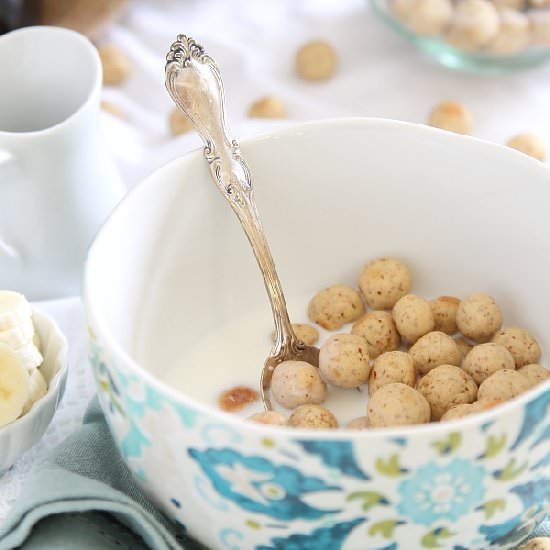 Homemade Vanilla Cereal Puffs - Recipe photo by Running to the Kitchen