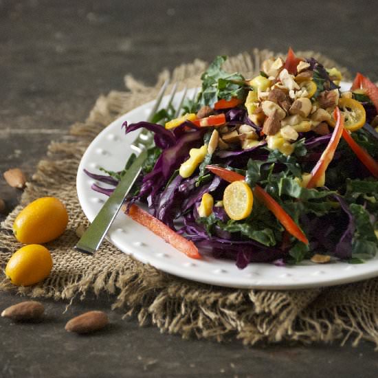 Winter Salad & Kumquat Vinaigrette - Recipe photo by RelishingIt