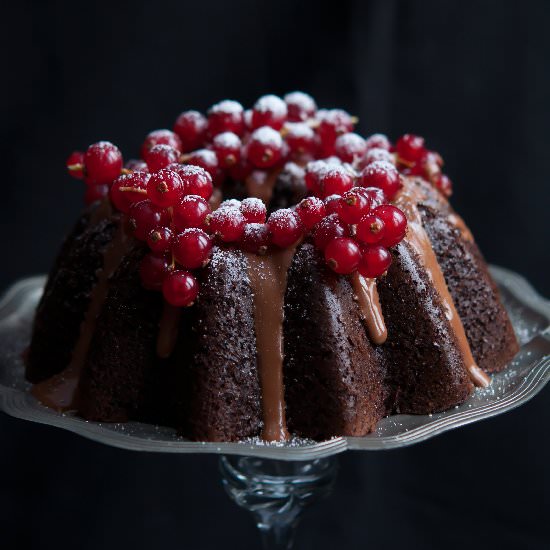 Chocolate Red Currant Cake - Recipe photo by Andie