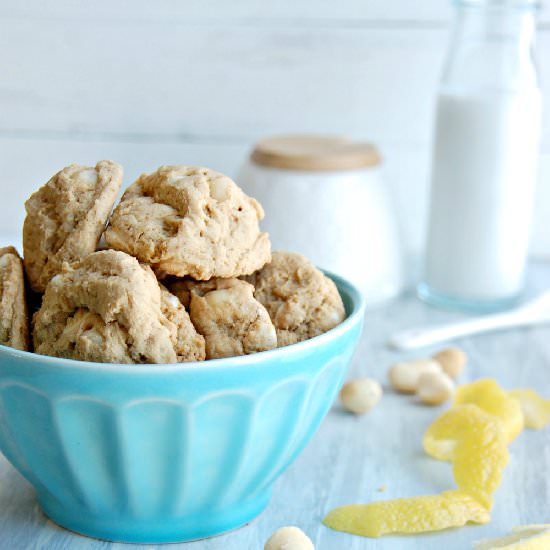 Lemon Macadamia Nut Cookies - Recipe photo by The Kitchen McCabe