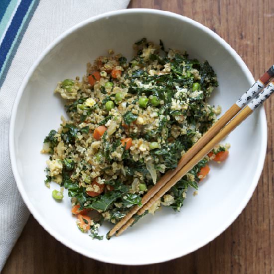 Vegetable Fried Quinoa - Recipe photo by thewacovegan