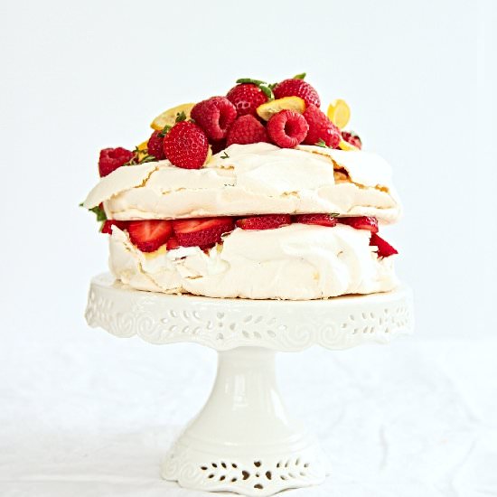Meyer Lemon Pavlova - Recipe photo by Rachelsally