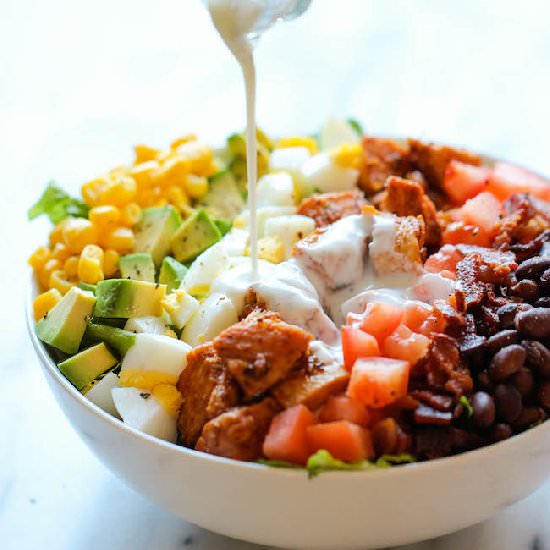 BBQ Chicken Cobb Salad - Recipe photo by damndelicious
