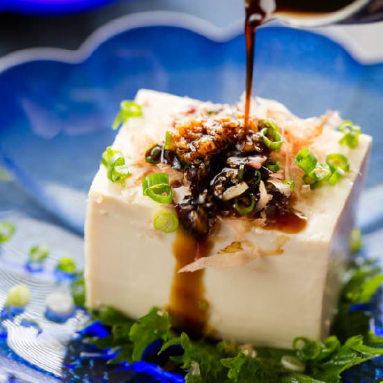 Hiyayakko (Japanese Cold Tofu) - Recipe photo by Just One Cookbook