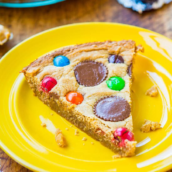 Triple Peanut Butter Cookie Pie - Recipe photo by Averie
