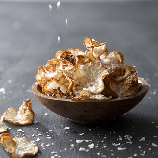 Daikon Chips with Curry Dip - Recipe photo by SaltedandStyled
