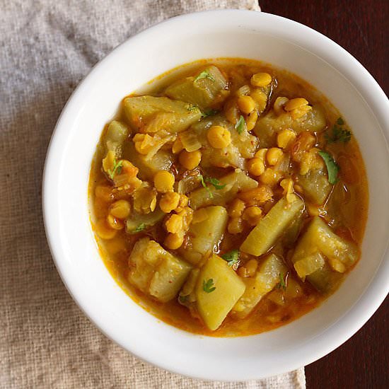 Lauki Chana Dal Curry - Recipe photo by vegrecipesofindia