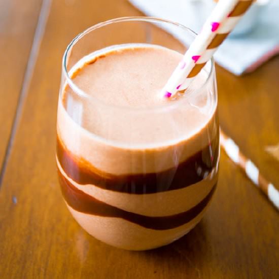 Peanut Butter Protein Smoothie - Recipe photo by sallysbakingaddiction