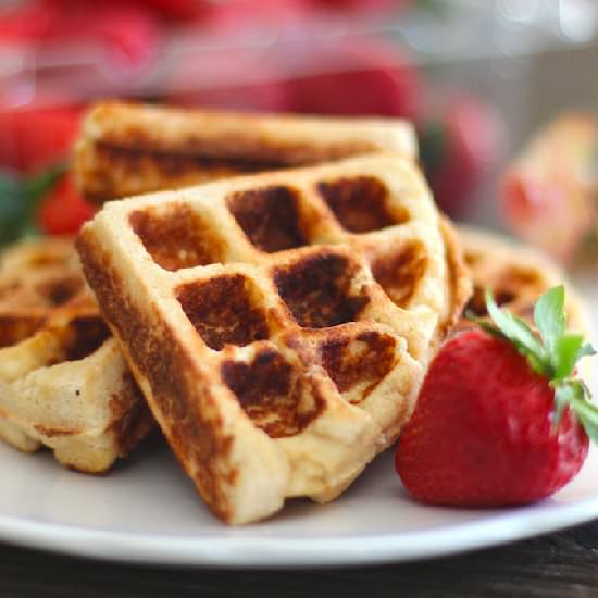 Secretly Healthy Waffles - Recipe photo by dessertswithbenefits