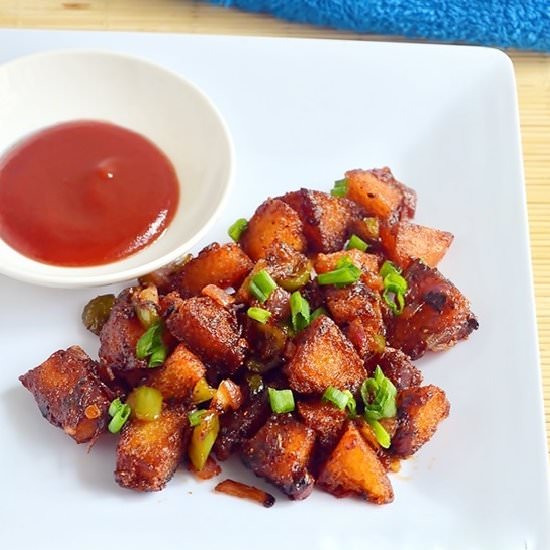 Chilli Idli Fry - Recipe photo by Chitras food book