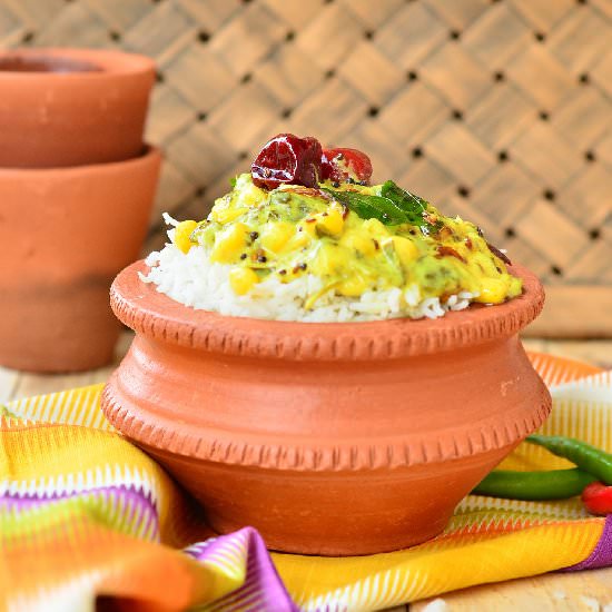 Methi-Makai Ki Kadhi - Recipe photo by cubesnjuliennes