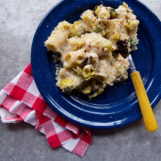 Roast Brussels Sprout Mac n Cheese - Recipe photo by WisconsinCheese