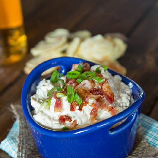 Roasted Shallot & Garlic Dip - Recipe photo by dinnersdishesanddesserts