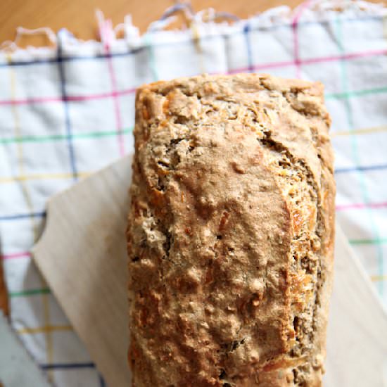 Cheddar & Herb Beer Bread - Recipe photo by thespeckledpalate