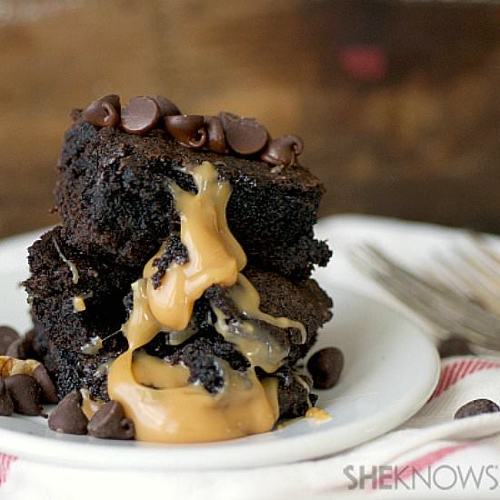 Caramel Stuffed Brownies - Recipe photo by SheKnows Food Editor