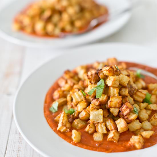 Tomato & Basil Soup with Potatoes - Recipe photo by k_im_me123