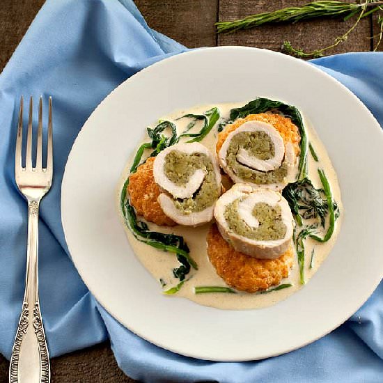 Herb filled Chicken Rolls - Recipe photo by manusmenu