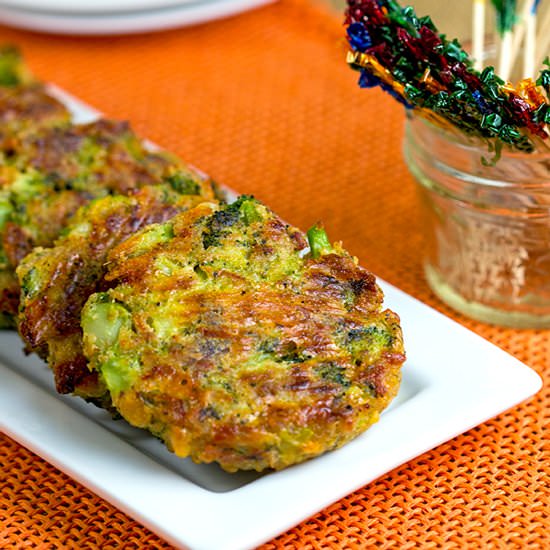 Bacon Cheese Broccoli Bites - Recipe photo by The Midnight Baker